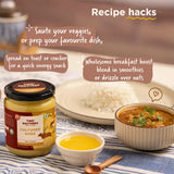 A2 Ghee, 500ml (Free-grazed, Grass-fed Desi Gir Cows, Traditional Bilona Method, Pure, Natural and Healthy Ghee, Farm-Made A2 Cow Ghee with Probiotics for Gut Health)