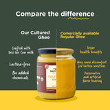 A2 Ghee, 500ml (Free-grazed, Grass-fed Desi Gir Cows, Traditional Bilona Method, Pure, Natural and Healthy Ghee, Farm-Made A2 Cow Ghee with Probiotics for Gut Health)
