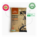 Two Brothers Organic Farms Khapli Wheat Flour,2kg (High Dietary Fiber for Easy Digestion, Stoneground Emmer Wheat Flour, Khapli Atta)