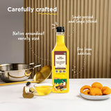 Groundnut Oil, 1L (Cold Pressed Kacchi Ghani, Unrefined, Single-Filtered, Natural Shengdana Oil for Cooking & Frying, Rich Nutty Aroma, Mungfali Tel)