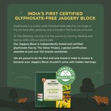 Two Brothers Organic Farms Handmade Sugarcane Jaggery Block, 900g (Unrefined, Preservative-Free, Nutrient-Rich Gud, Iron-Boosting, Healthy Sugar Substitutes)