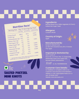 Atom Eats Salted Pretzel Mini Knots Party Pack, 200g