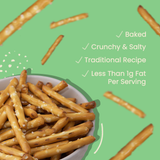 Atom Eats Salted Pretzel Mini Sticks, 30g