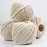 Urban Platter Natural Cotton Twine Thread Balls, Pack of 4, [40g Each]