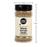 Urban Platter Whole Ajwain Seeds Shaker Jar, 100g / 3.5oz [Bishop's Weed, Carom Seeds]