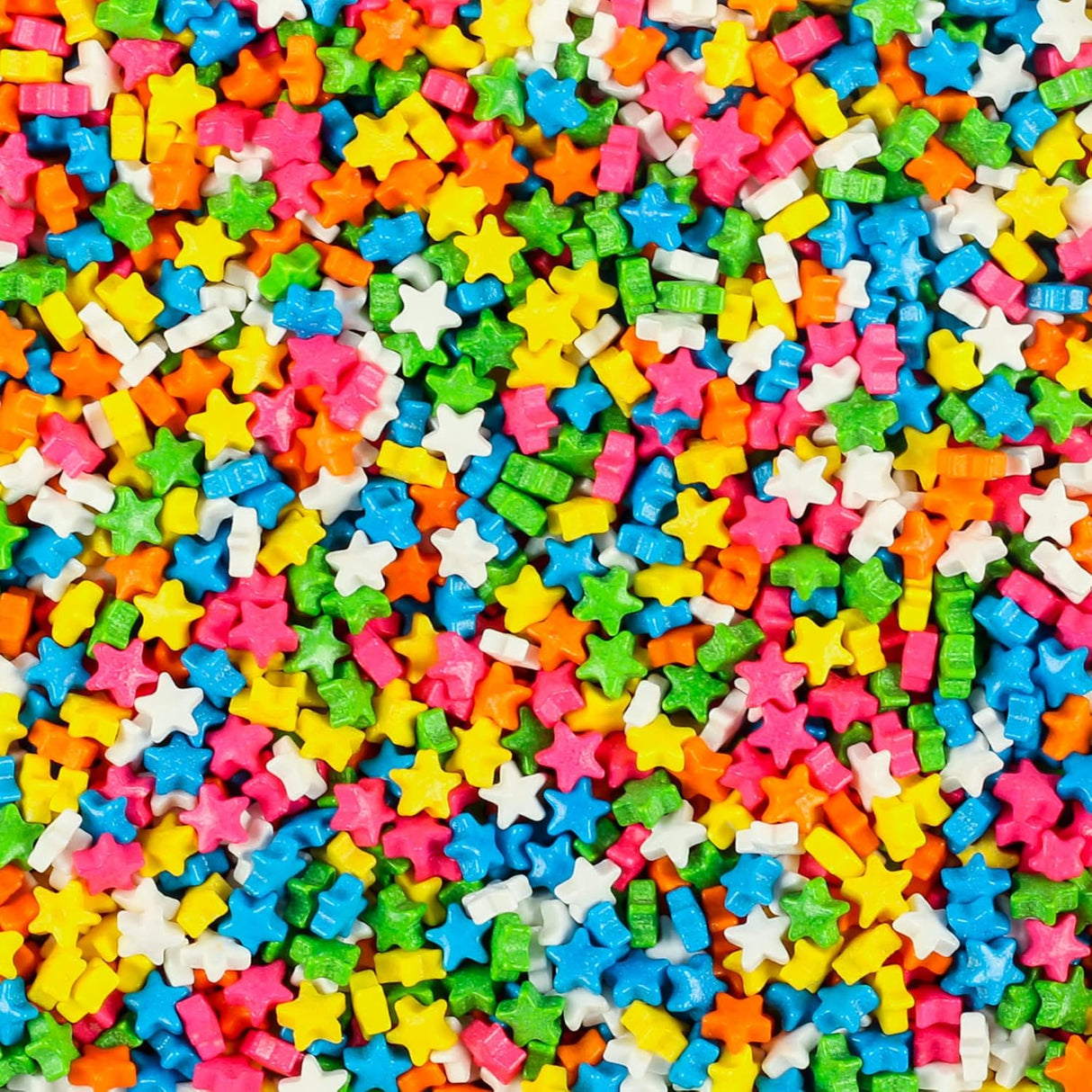 Urban Platter Rainbow Mini Star Sprinkles, 150g (Dairy-Free Tiny Decorative Sprinkle Candy for Cuunitakes, Cakes, Brownies, Doughnuts, Cookies and Ice Creams)