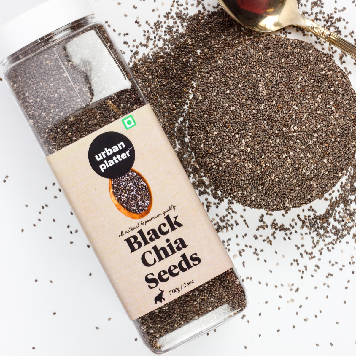 Urban Platter Black Chia Seeds, 700g