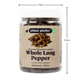 Urban Platter Whole Long Pepper (Pippali), 250g / 8.8oz [Jumbo Sized, Premium Quality, Aromatic]