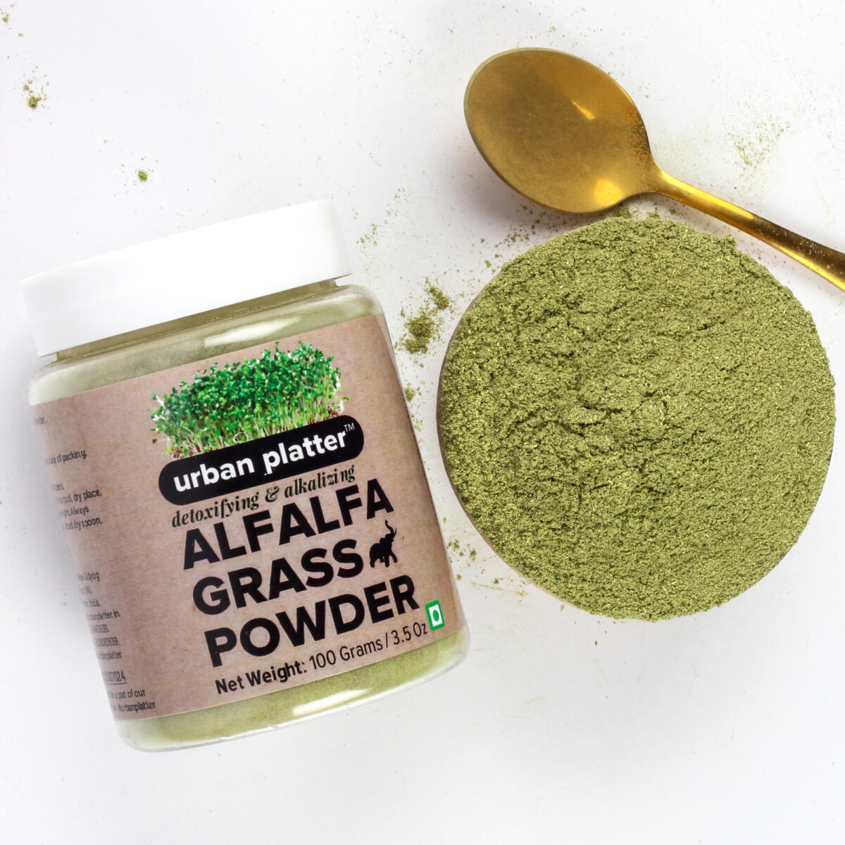 Urban Platter Alfalfa Grass Powder, 100g