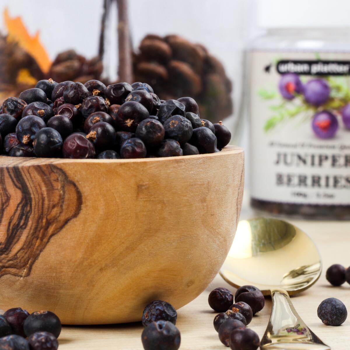 Urban Platter Juniper Berries, 100g / 3.5oz [Product of Australia, Aromatic & Flavourful]