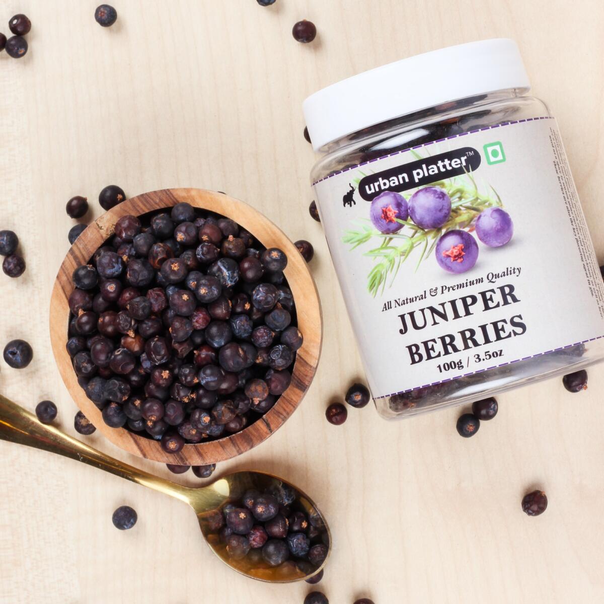 Urban Platter Juniper Berries, 100g / 3.5oz [Product of Australia, Aromatic & Flavourful]