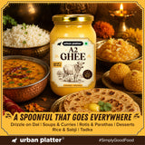 A2 Ghee, 1L (Curd-Churned Bilona Desi Ghee for Cooking, Tadka & Daily Meals | Made from A2 Cow Milk)