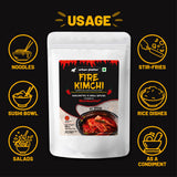 Urban Platter Korean Style Fire Kimchi, 350g [Fermented Napa Cabbage flavoured with Bhut Jolokia| Raw | Powered by Bombucha]