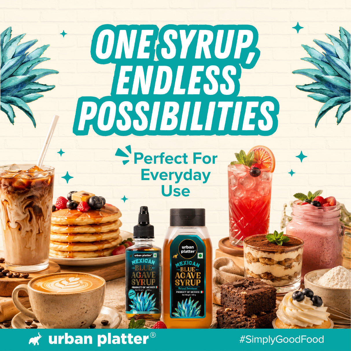 Urban Platter Mexican Blue Agave Syrup,500g (Plant-Based Sweetener, Refined Sugar Alternative, Easy to Mix in Hot & Cold Recipes) - product image 6
