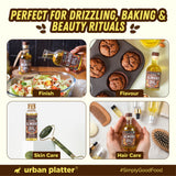 Urban Platter Cold Pressed Almond Oil, 100ml (Light Nutty Finishing Oil for Salads, Drizzling, Gourmet Baking & Natural Hair/Skin Nourishment, Supports Skin Elasticity)