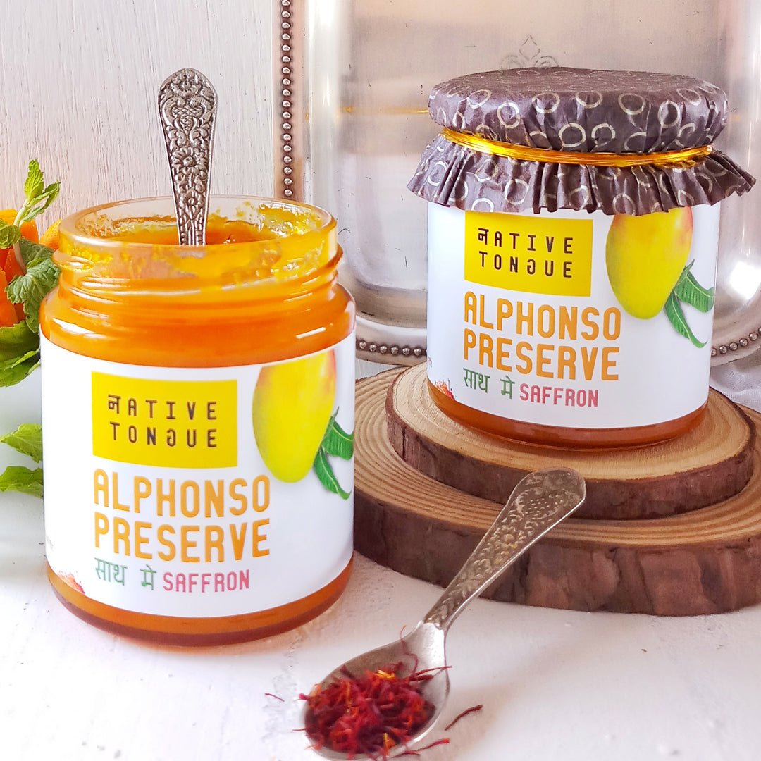 Native Tongue Alphonso Preserve with Saffron, 210g