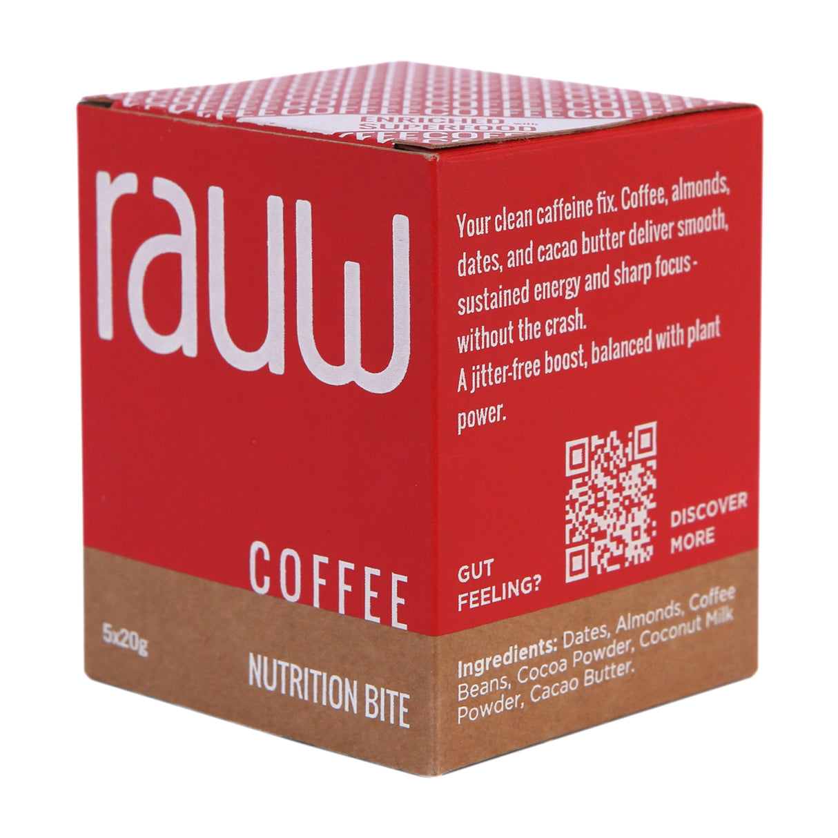 Rauw Coffee Nutrition Bite, 100g (5x20g)