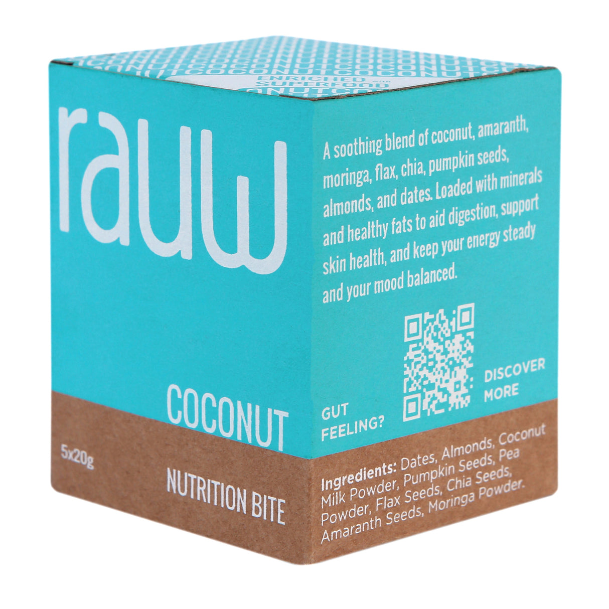 Rauw Coconut Nutrition Bite, 100g (5x20g)