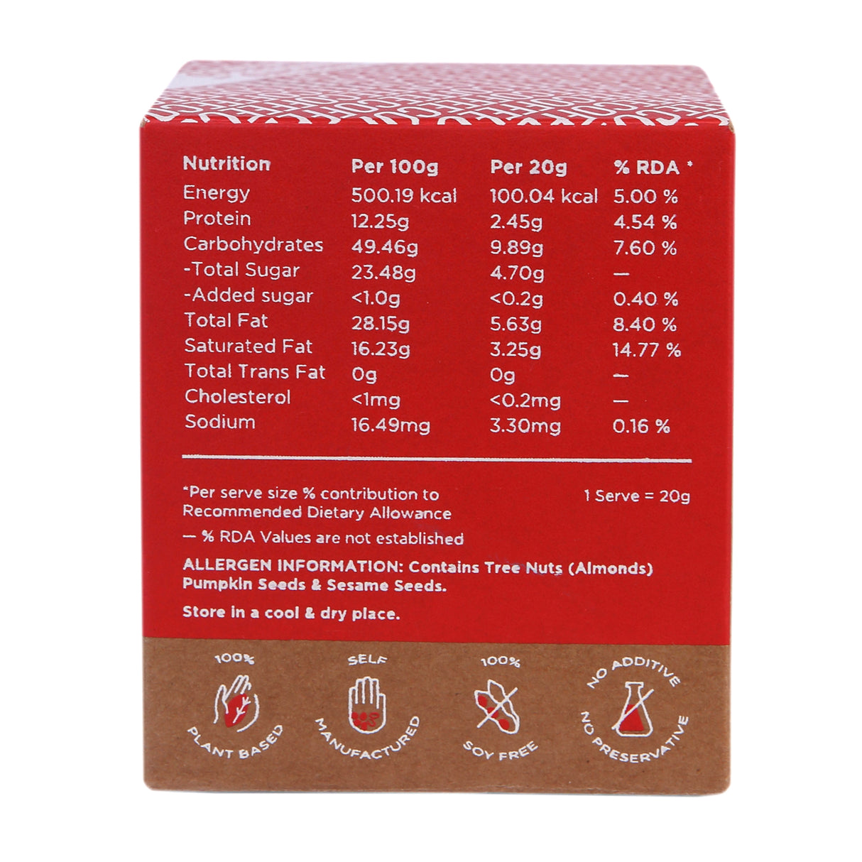 Rauw Coffee Nutrition Bite, 100g (5x20g)