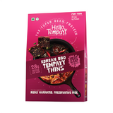 Hello Tempayy Korean BBQ Tempeh Thins, 150g (Protein Rich | Ready To Eat | High Fiber | Plant Based)