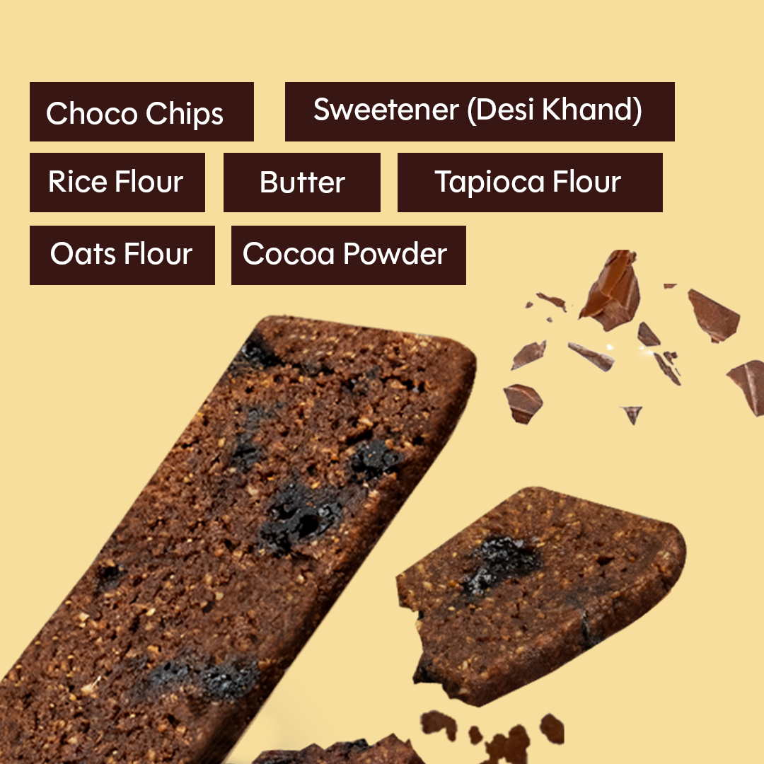 Chuckle Chocolate Biscotti,50g (Original Chocolate | Gluten-Free | No Palm Oil)