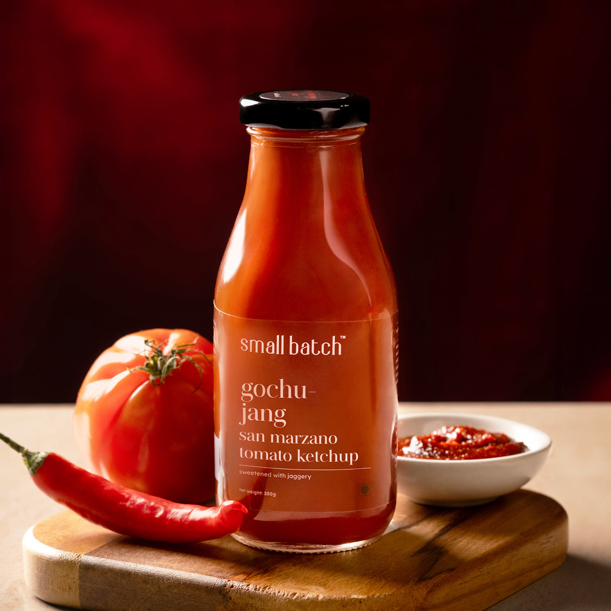 Small Batch Gochujang San Marzano Tomato Ketchup, 350g