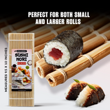 Urban Platter All Natural Bamboo Sushi Rolling Mat (100% Authentic Sushi Rolling Mat - 9.5 Inch x 10 Inch | Make Sushi at home)