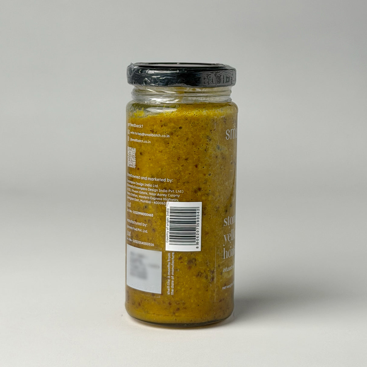Small Batch Stoneground Yellow Chilli and Honey Mustard, 200g