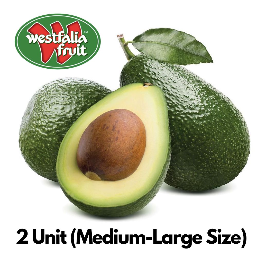 Westfalia Prime Semi-Ripe Medium-Large Size Hass Avocado, 2 Piece (Power Packed with Vitamin E and Omega 3 Fatty Acids)