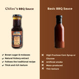 Chilzo Hickory Barbecue Sauce,200g (Classic Smoky BBQ Sauce, No Added Colors or Flavours, Natural Hickory Smoke)
