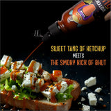 Hotchaa! Bhut Hot Ketchup, 170g (Made with Global Flavours & Desi Spice, NO MSG, Made with Bhut Jalokia, Smoky, Bold, Tangy, All in 1, Flavourful, )