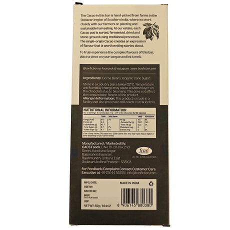 Order of the Dark Roast,55g (91% Dark Chocolate, 91% Dark Chocolate Bar, Intense Bitter Craft Chocolate, High Cocoa Gourmet Chocolate, Vegan Chocolate)