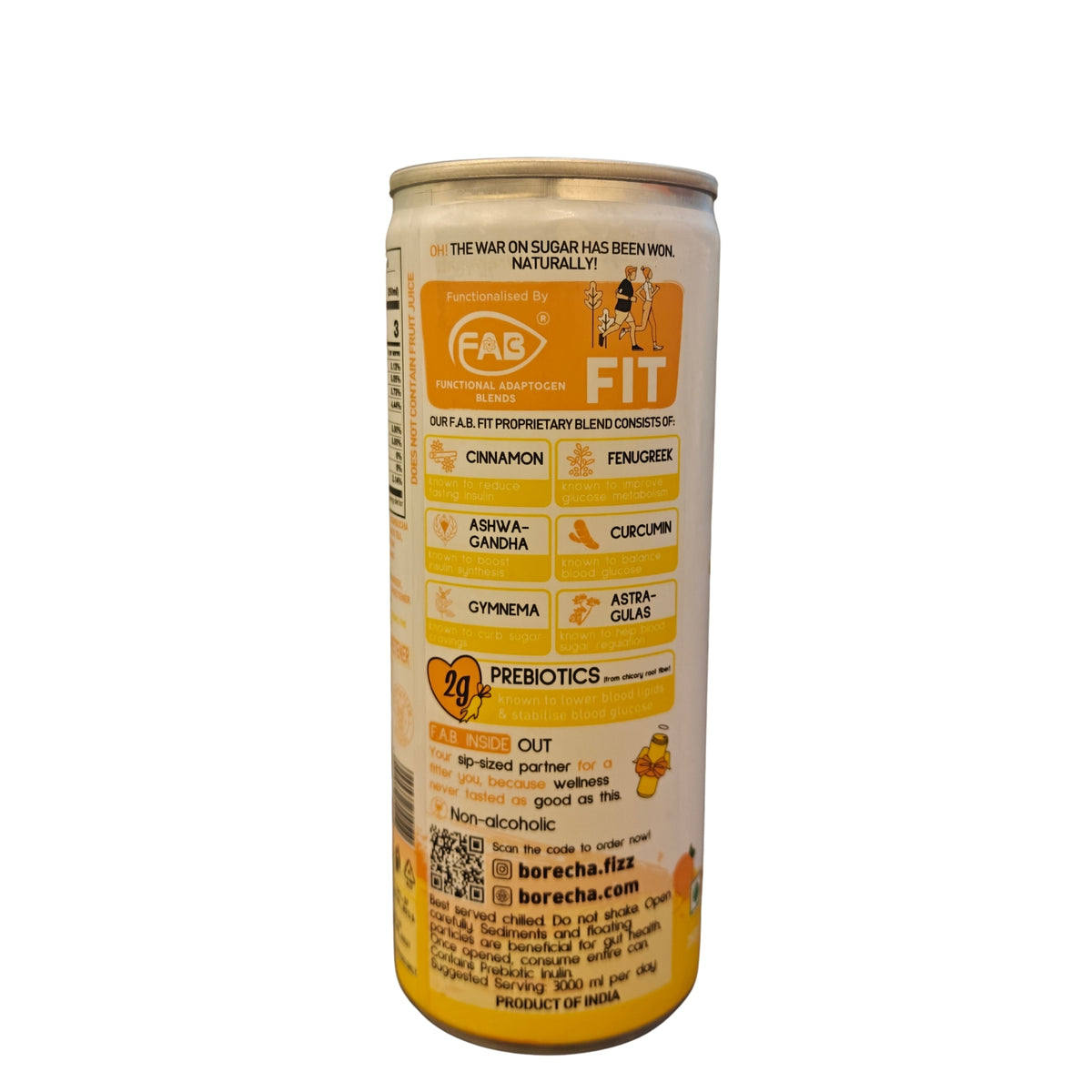 Oh! Fiji Fruit Punch Zero Sugar Prebiotic Kombucha Seltzer, 250ml