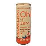 Oh! Cranberry Cosmo Zero Sugar Prebiotic Kombucha Seltzer, 250ml
