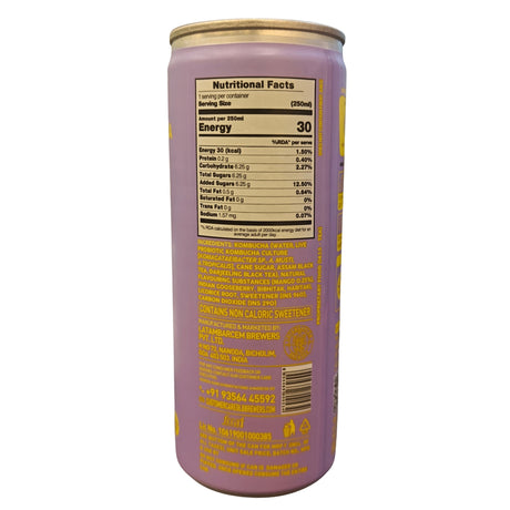 Mango Probiotic Kombucha, 250ml