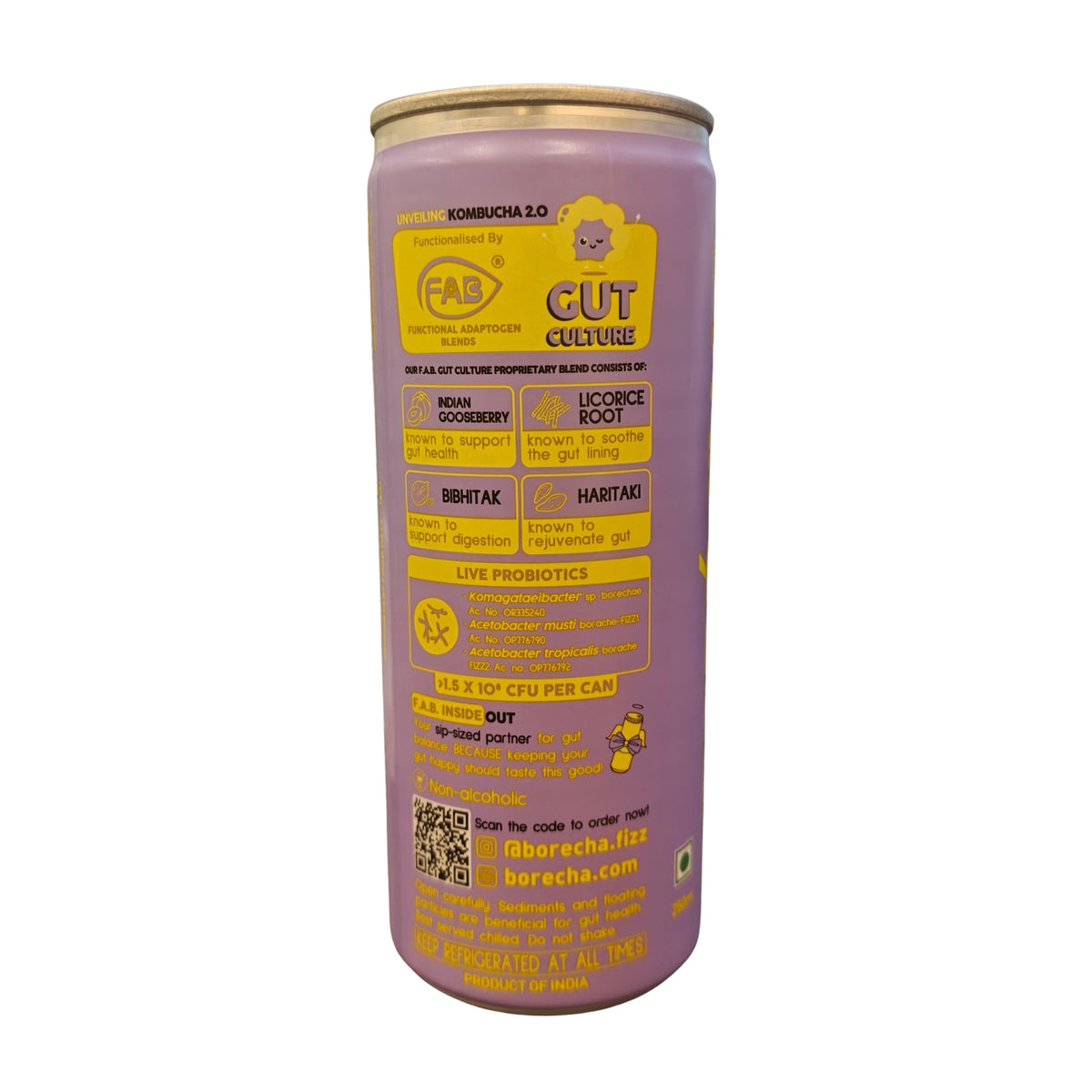 Mango Probiotic Kombucha, 250ml