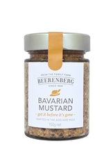 Beerenberg Bavarian Mustard, 150g (Mildly Spiced Seeded Mustard, Gourmet Condiment)