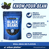 Black Beans, 500g (Black Rajma | 22g Protein | 16g Fiber | Nourishing whole beans for Gravies, Curries, Bowls, & Salads)