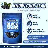 Black Beans, 500g (Black Rajma | 22g Protein | 16g Fiber | Nourishing whole beans for Gravies, Curries, Bowls, & Salads)