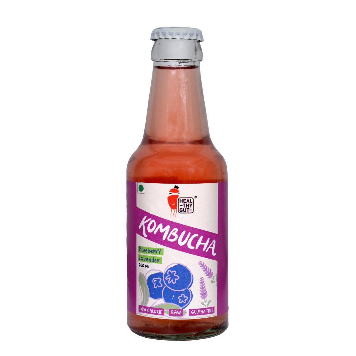 Healthy Gut Kombucha Blueberry Lavender, 200ml