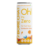 Oh! Fiji Fruit Punch Zero Sugar Prebiotic Kombucha Seltzer, 250ml