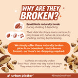 Broken Brazil Nuts, 200g (Naturally Broken Pieces for Convenience | Rich in Selenium | Superfood | Have 1 Daily | Product of Peru)
