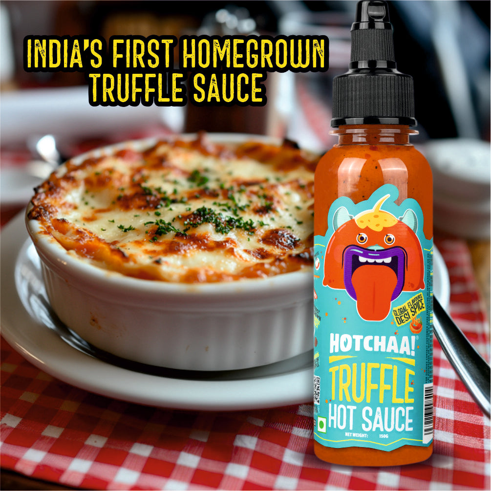 Hotchaa! Truffle Spicy Hot Sauce, 170g (Made with Olive Oil, NO MSG, Perfect Blend of Umami & Spice)