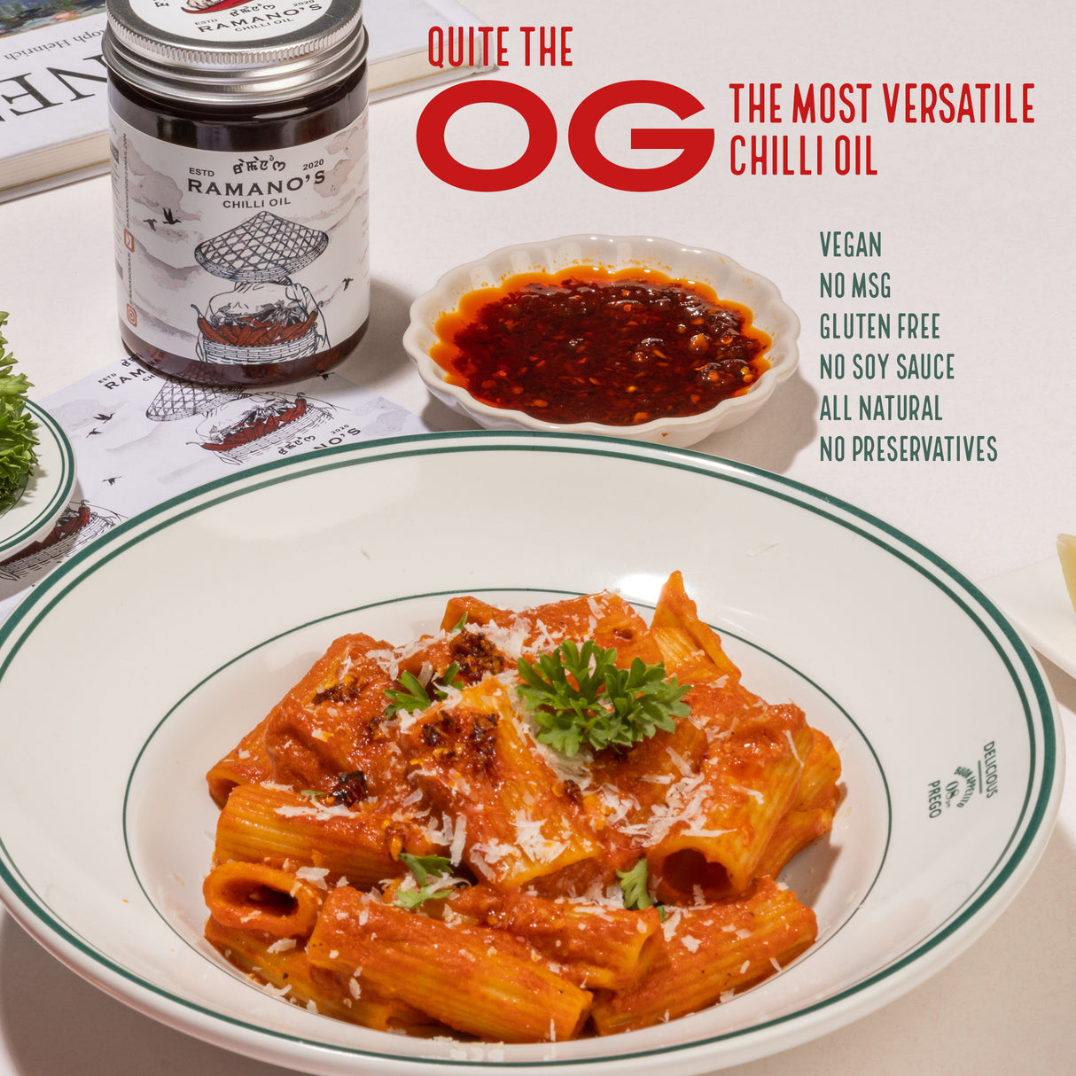 OG Chilli Oil, 240g (5 Chilli Blend with Sichuan Peppercorn | All-Purpose Chilli Oil | No MSG | No Soy Sauce)