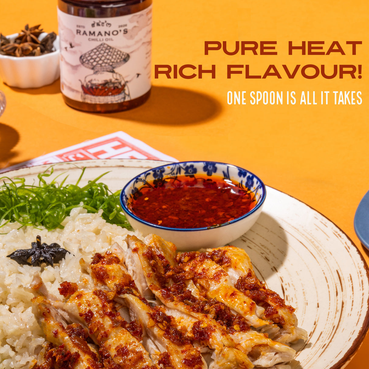 Fiery OG Chilli Oil, 240g (Extra Hot 5 Chilli Blend with Sichuan Peppercorn | Spicy Chilli Oil | No MSG | No Soy Sauce)