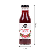 Urban Platter 100% Canadian Cranberry Juice, 350ml | No Added Sugar, Preservative-Free | Antioxidant-Rich, Supports UTI Health | Ideal for Cocktails & Mocktails