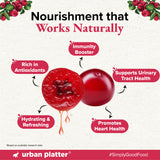 Urban Platter 100% Canadian Cranberry Juice, 350ml | No Added Sugar, Preservative-Free | Antioxidant-Rich, Supports UTI Health | Ideal for Cocktails & Mocktails