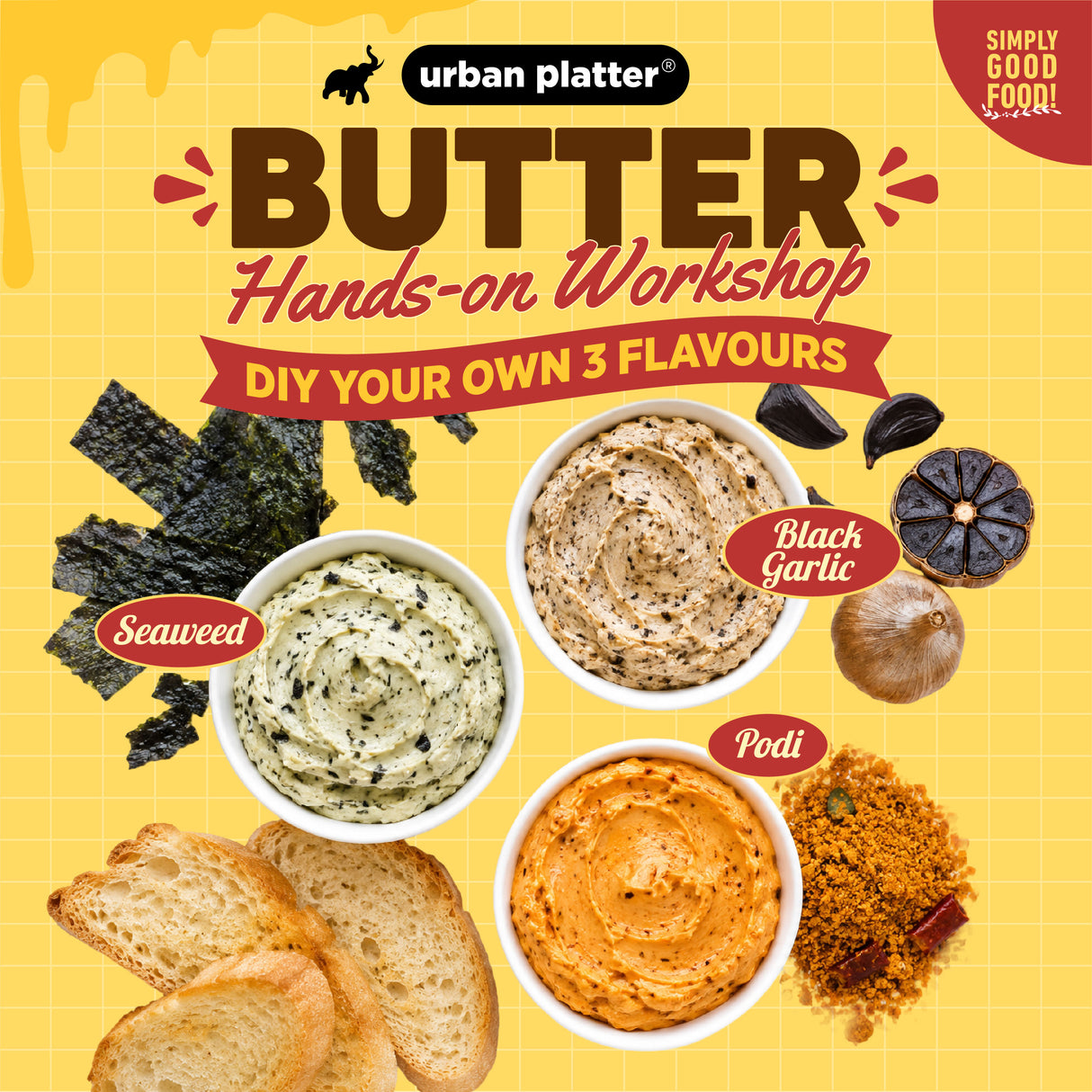 Butter Workshop: DIY your own + 3 Flavours