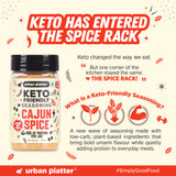 Urban Platter Keto-Friendly Cajun Seasoning, 100g (High-Protein, Crafted with Nutritional Yeast & Yeast Protein, Bold Louisiana-Style Spice Blend)