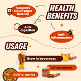 Urban Platter Ceylon Cinnamon Quills, 100g (True Cinnamon | Origin of Sri Lanka )